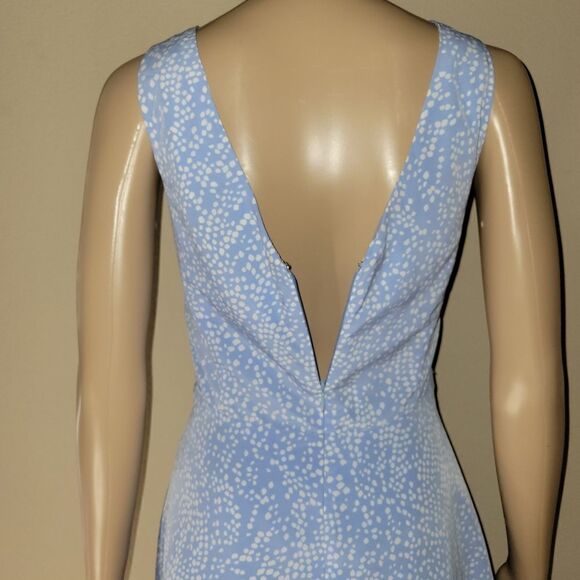 Forever 21 Light Blue & White Print Fit & Flare Dress - Picture 6 of 12